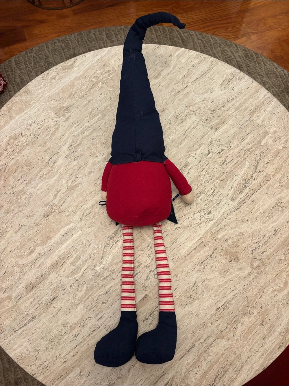 Patriotic Blue & Red Gnome Holiday Décor Plush